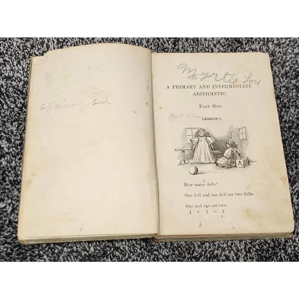 1903 Primary and Intermediate Arithmetic Vintage Book by Mary A Bacon
